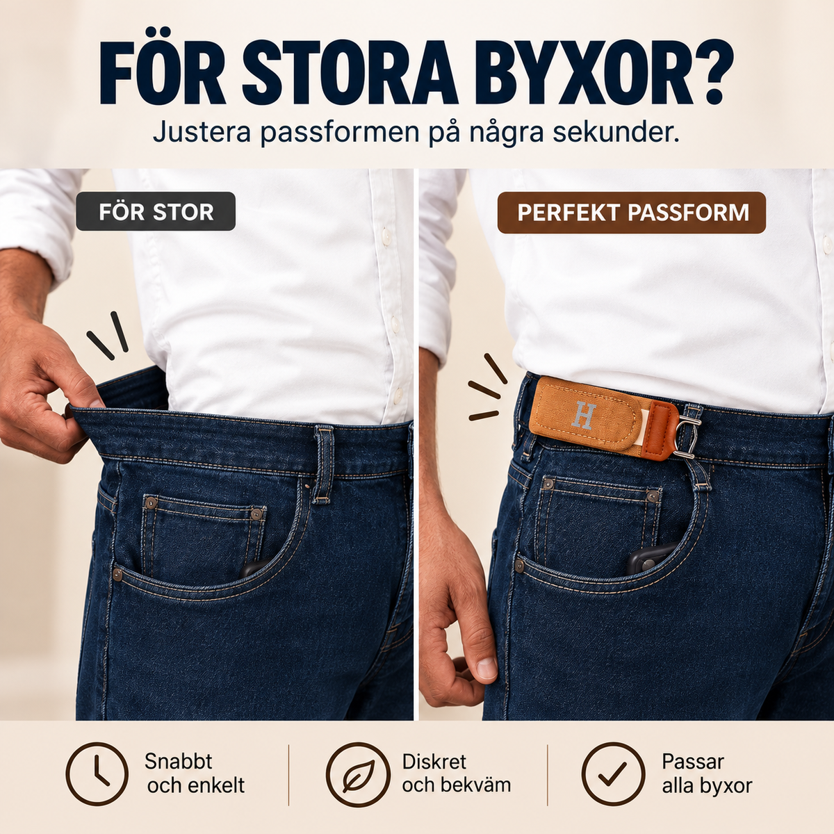Justerbar midjerem