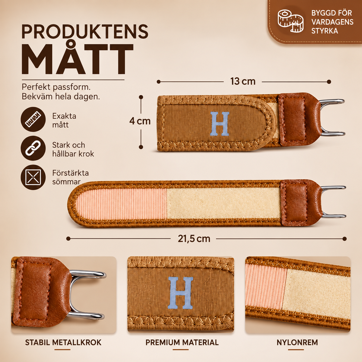 Justerbar midjerem